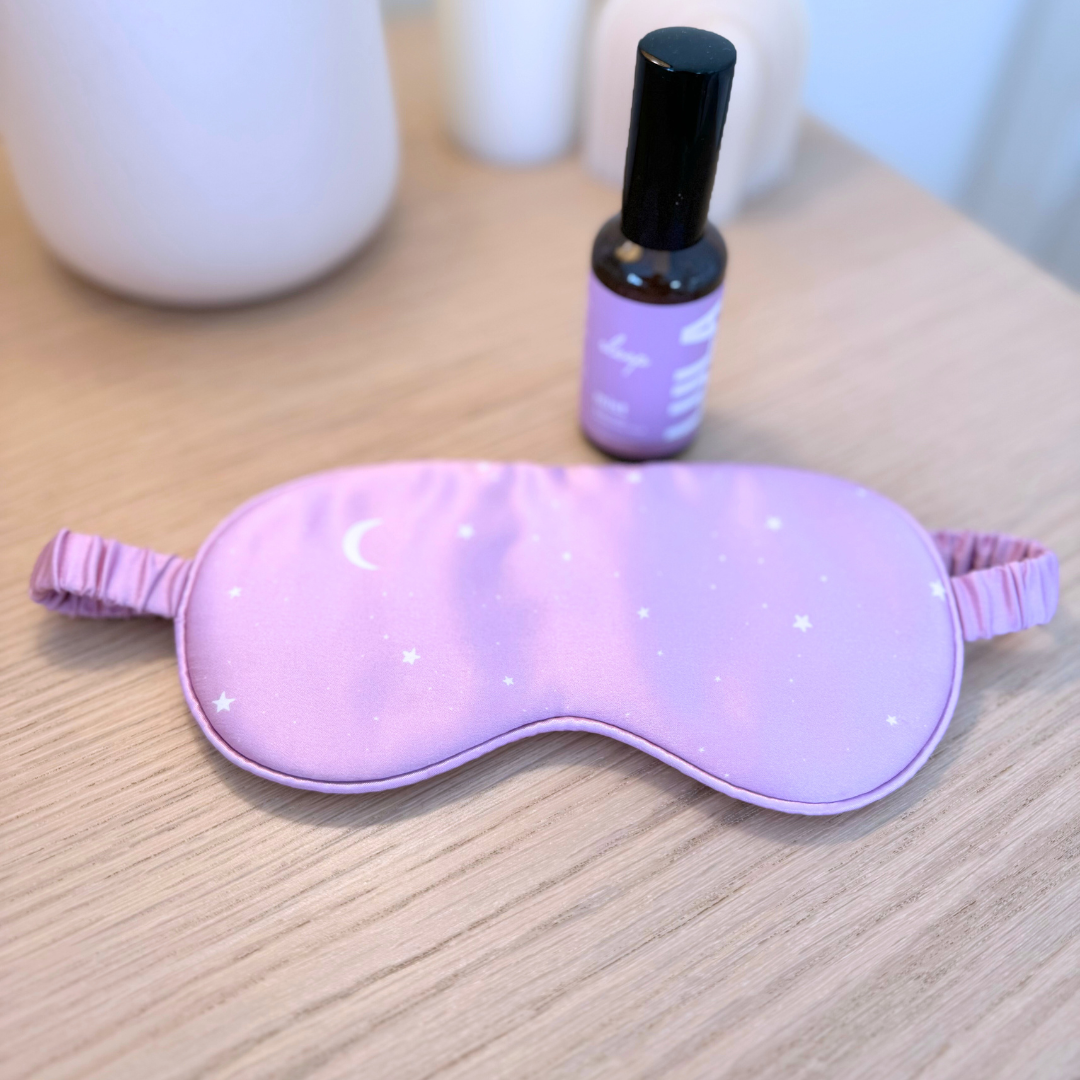 100% Mulberry Silk Eye Mask - Purple