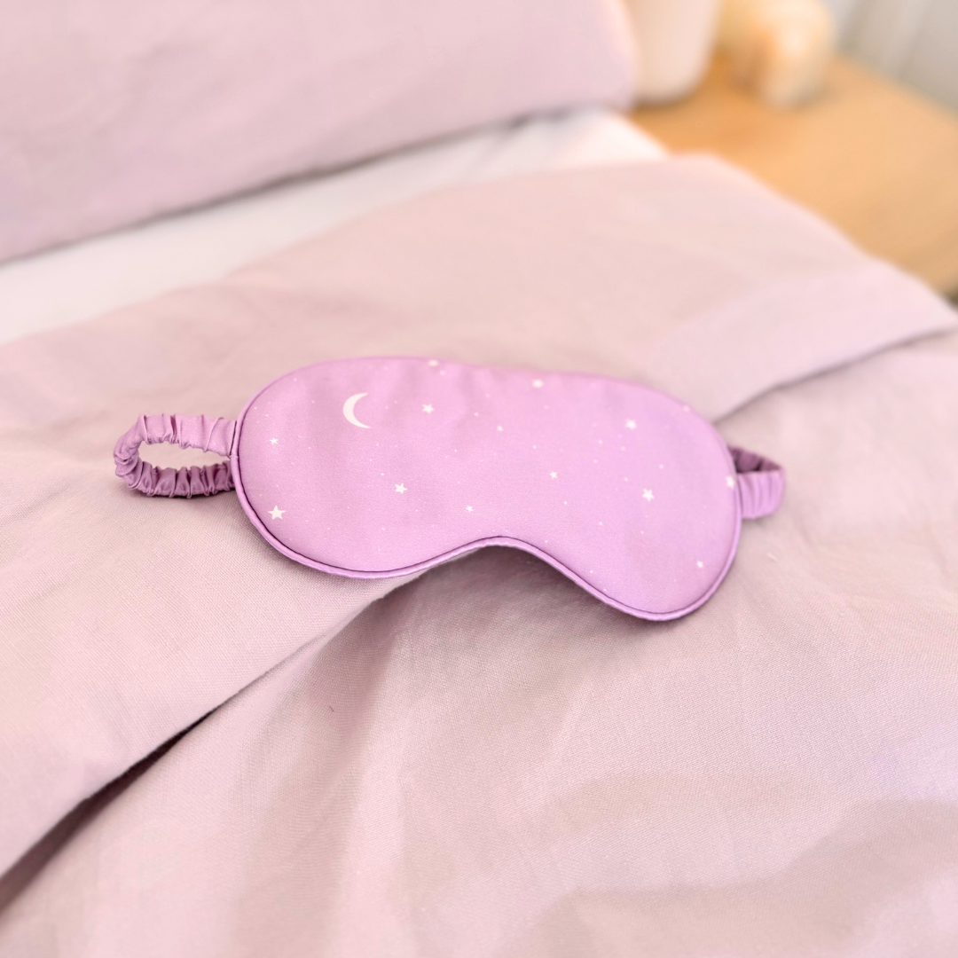 100% Mulberry Silk Eye Mask - Purple